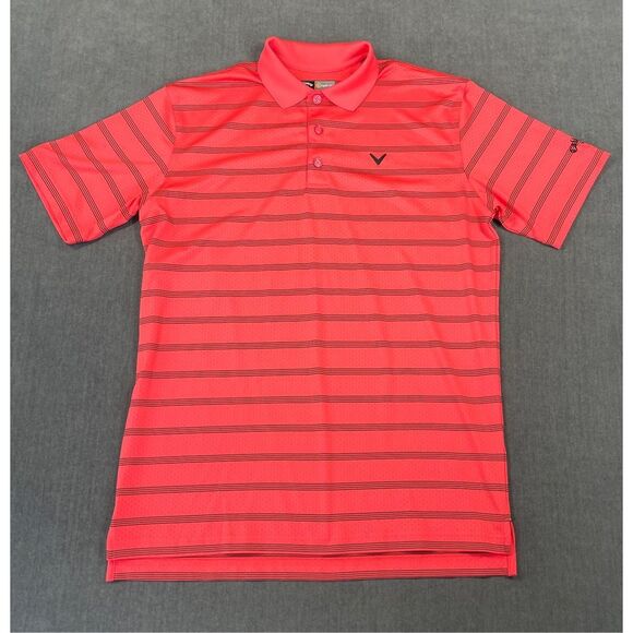 Callaway Polo Shirt Mens S Red Golf Performance Athletic Opti Dri Casual Resort - Picture 1 of 9